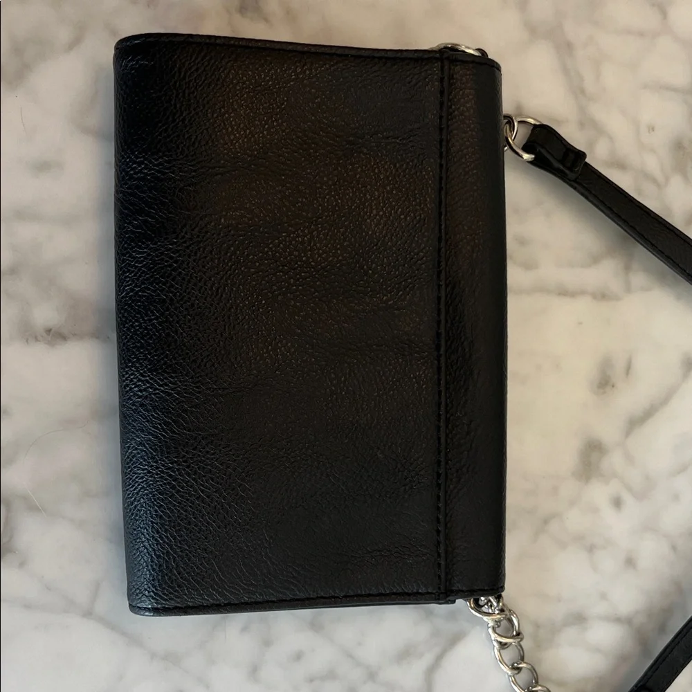 Elegant Small Black Leather Crossbody Bag